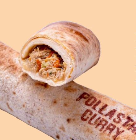 Burrito de pollastre i curry